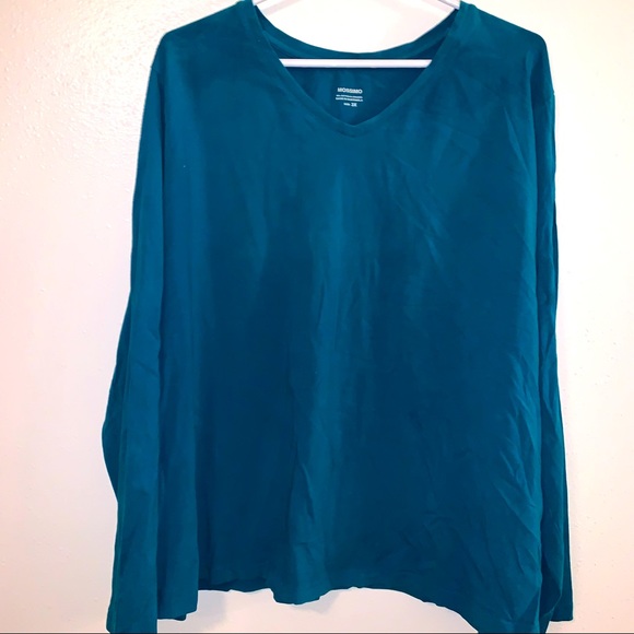 Mossimo 3x Green V Neck Tee - Picture 1 of 5